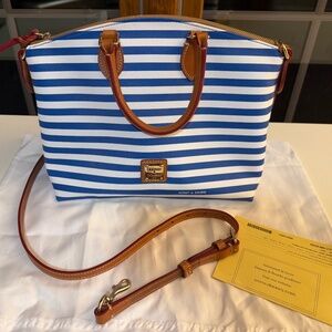💐 NEW 💐 Dooney & Burke Striped Satchel/Crossbody